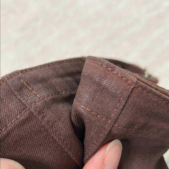 Peruvian Connection Brown Denim Pencil Skirt Knee-Length SZ 8 Fall Cotton Blend - Picture 13 of 13